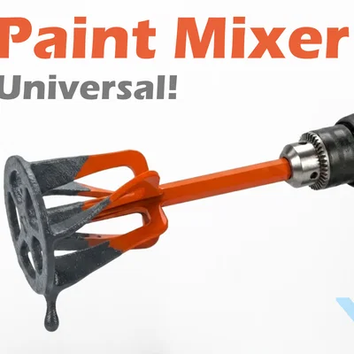 Đầu khuấy sơn gắn máy khoan (Drill Paint Mixer)