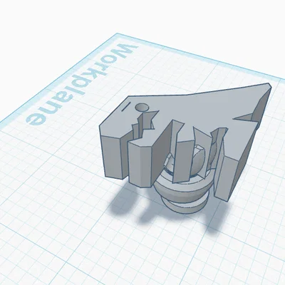 Mô hình phụ kiện gắn dép Crocs hình đầu khủng long in 3D