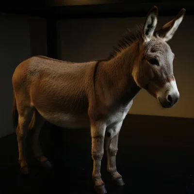 Mô hình chú lừa (Donkey) 3D đáng yêu cho không gian trang trí