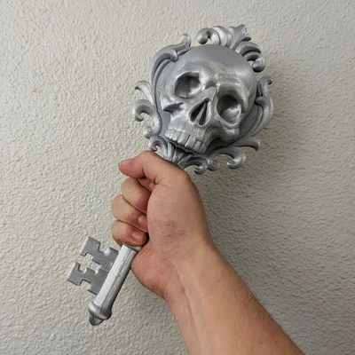 Điêu Khắc Treo Tường Chìa Khóa Xương Sọ Gothic