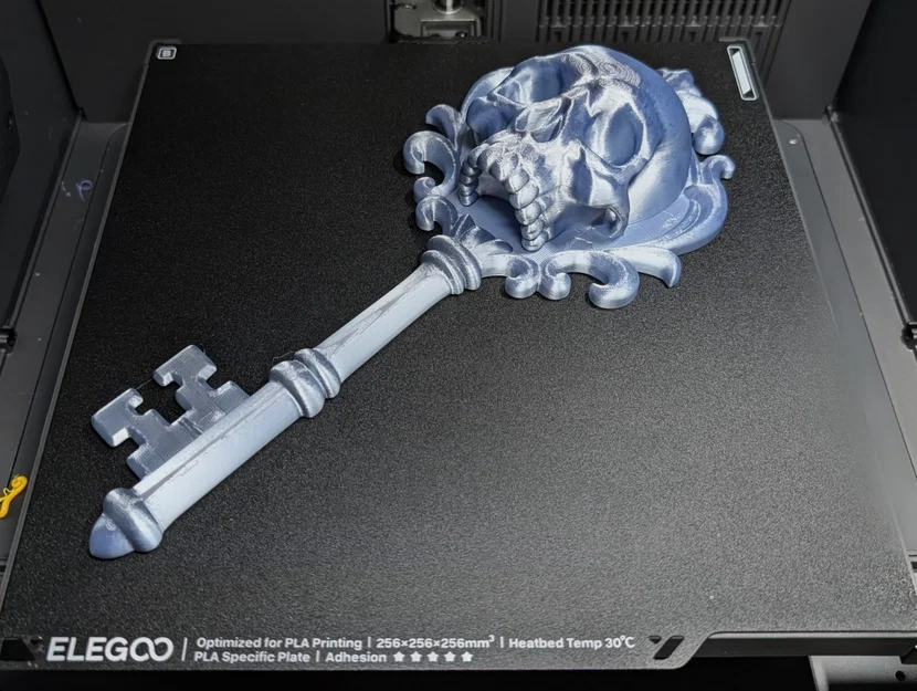 Điêu Khắc Treo Tường Chìa Khóa Xương Sọ Gothic - Image 4