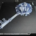 Điêu Khắc Treo Tường Chìa Khóa Xương Sọ Gothic - Thumbnail 4