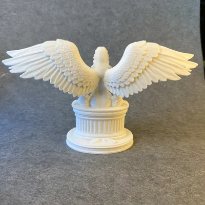 Thiên Thần Hộ Mệnh trên Ngai – Tượng Cánh Thanh Lịch | Decor In 3D