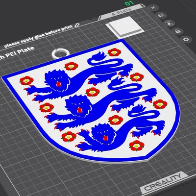 Mặt dây chuyền huy hiệu đội tuyển bóng đá Anh (England Football)