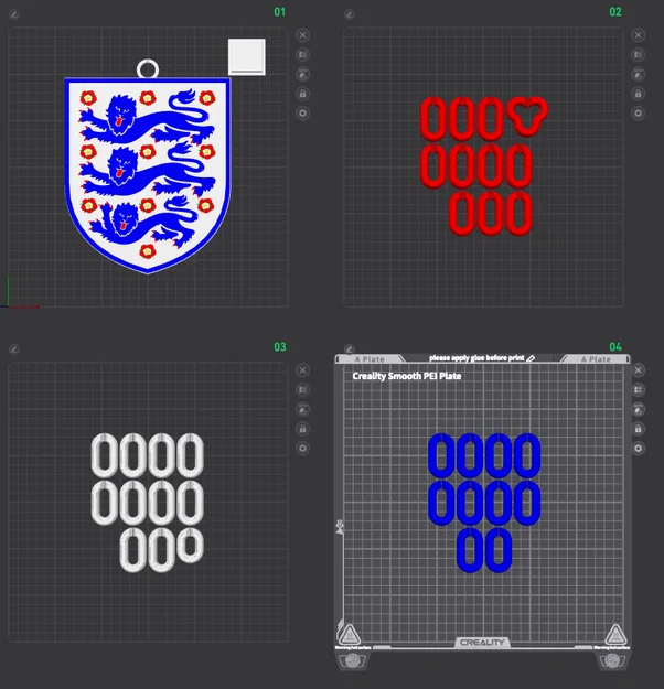 Mặt dây chuyền huy hiệu đội tuyển bóng đá Anh (England Football) - Image 2