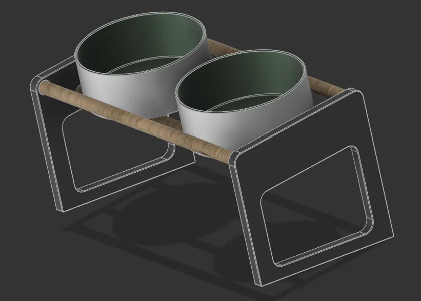 Giá đỡ tô thú cưng (Pet bowl holder) - Image 1