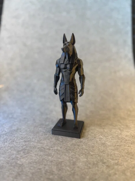 Tượng Anubis Low Poly – Vệ Thần Ai Cập | Decor In 3D - Image 3