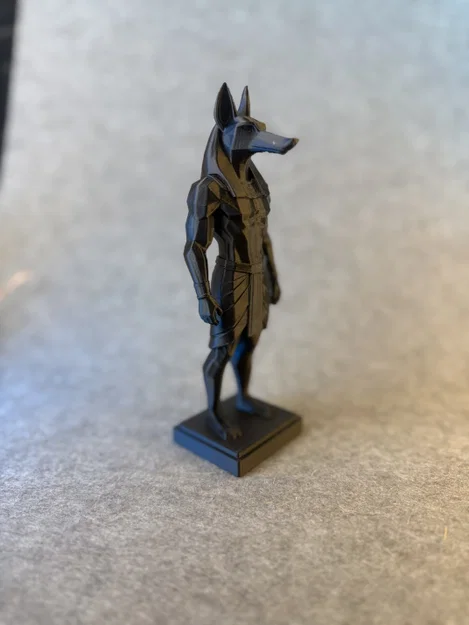 Tượng Anubis Low Poly – Vệ Thần Ai Cập | Decor In 3D - Image 4