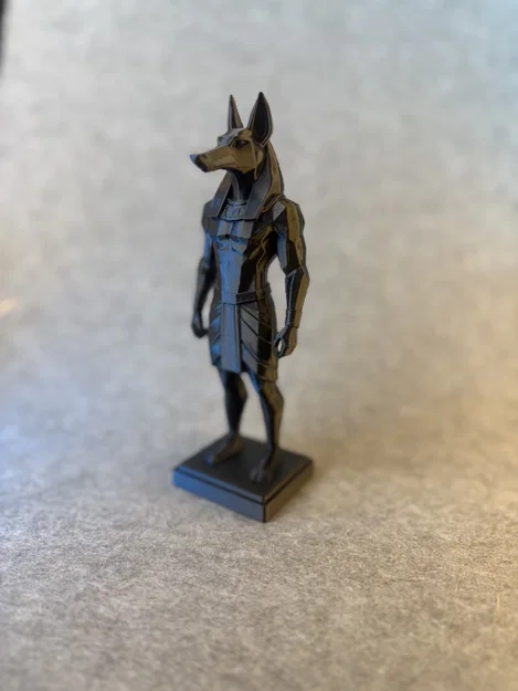 Tượng Anubis Low Poly – Vệ Thần Ai Cập | Decor In 3D - Image 5