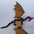 Rồng SkyWing Wings of Fire khớp nối (Articulating Wings of Fire SkyWing Dragon) - Thumbnail 1