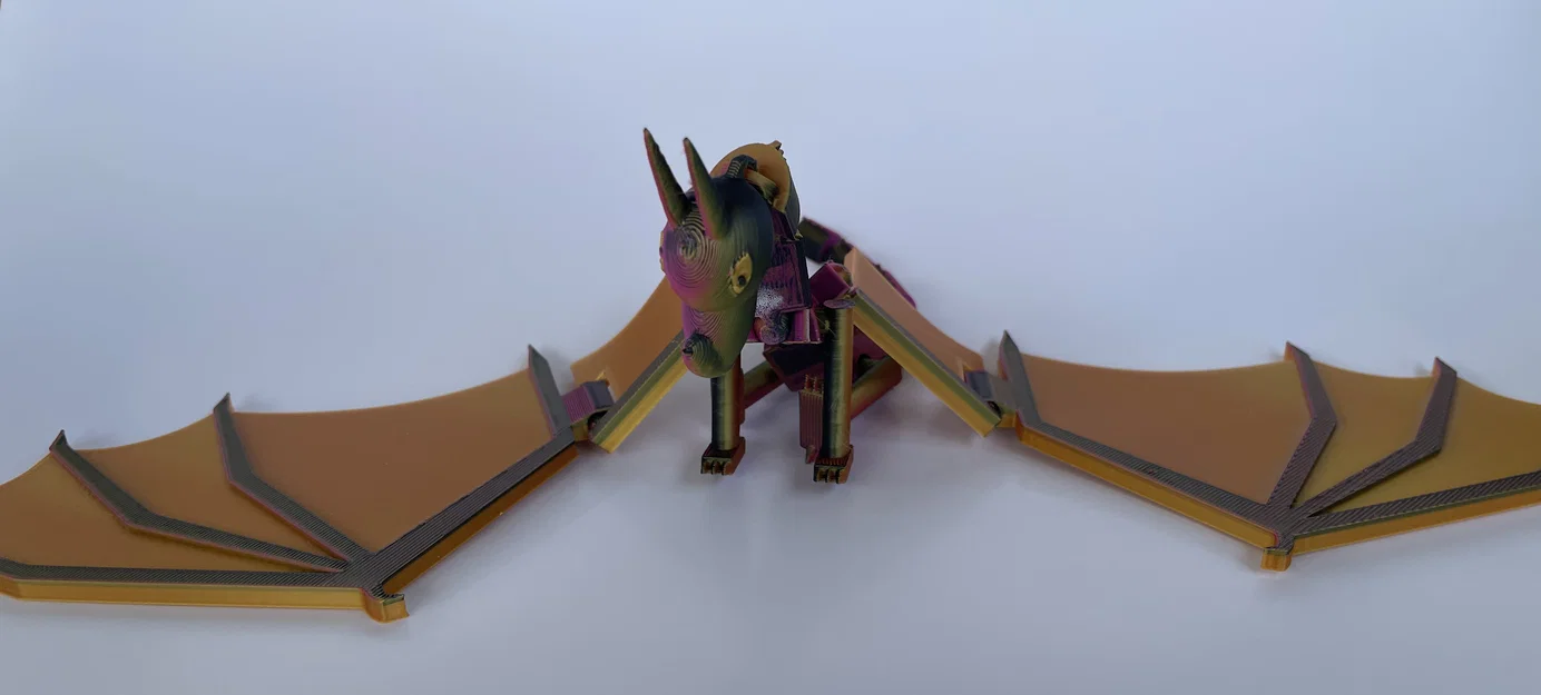 Rồng SkyWing Wings of Fire khớp nối (Articulating Wings of Fire SkyWing Dragon) - Image 4