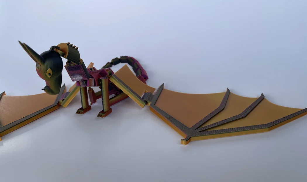 Rồng SkyWing Wings of Fire khớp nối (Articulating Wings of Fire SkyWing Dragon) - Image 5