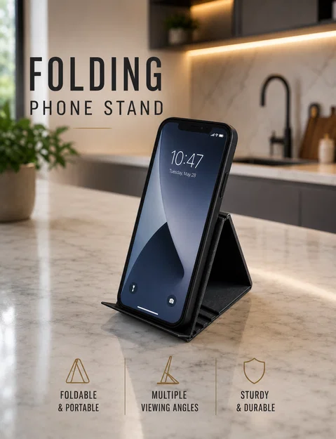 Kệ Đỡ Điện Thoại Gập Print-In-Place Mỏng Gọn V.1 - Image 1