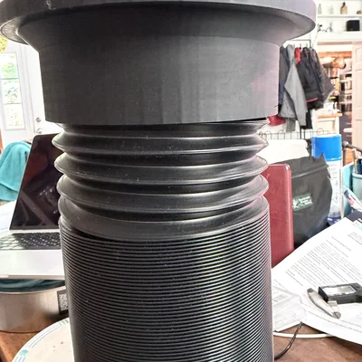 Ngàm nam châm quick connect 132mm cho ống AC BougeRV (gắn tường/cửa sổ)