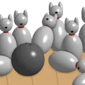 Bộ Bowling Mèo (Cat Bowling Set) - Thumbnail 11