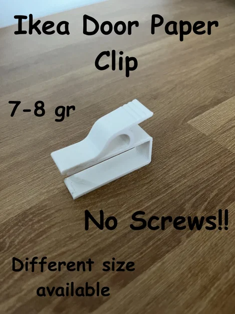 Kẹp giấy cho cửa tủ IKEA (nội thất/bếp) – Door paper clip - Image 1