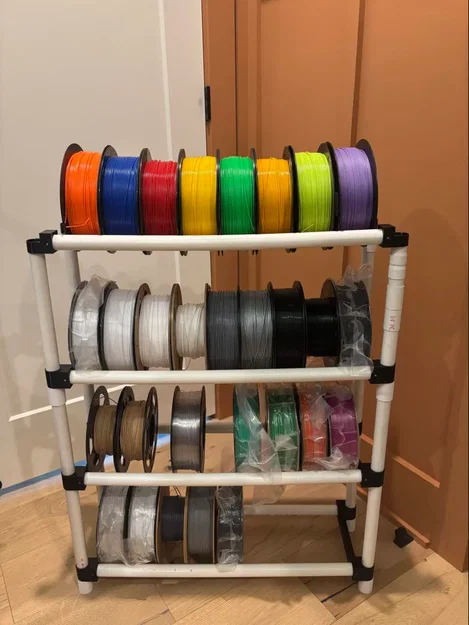 Filament Tower Pro – Kệ PVC mở rộng chứa 8+ cuộn filament - Image 2