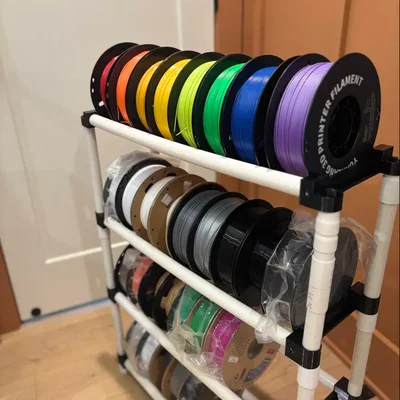 Filament Tower Pro – Kệ PVC mở rộng chứa 8+ cuộn filament