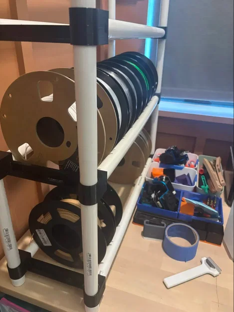 Filament Tower Pro – Kệ PVC mở rộng chứa 8+ cuộn filament - Image 5