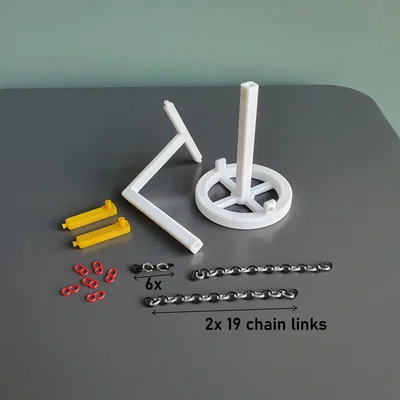 Cấu trúc Tensegrity với 3 sợi xích