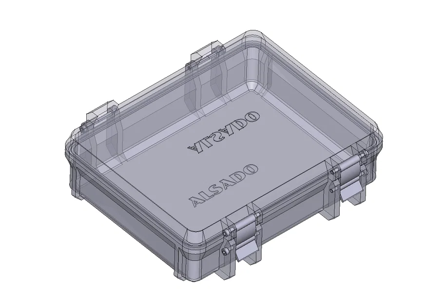 Hộp đồ nghề rugged parametric – file FreeCAD kèm spreadsheet - Image 3