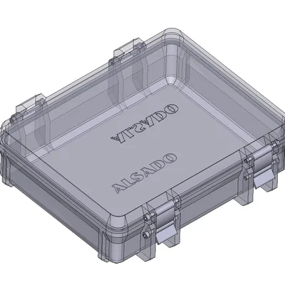Hộp đồ nghề rugged parametric – file FreeCAD kèm spreadsheet