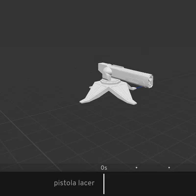 Mô hình súng laser khoa học viễn tưởng - File in 3D ấn tượng