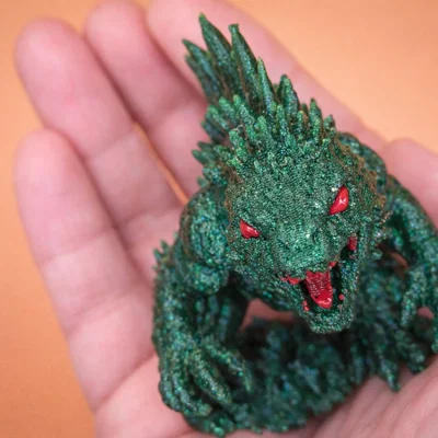 Mô hình quái vật Monster (Godzilla) trang trí 3D siêu ngầu