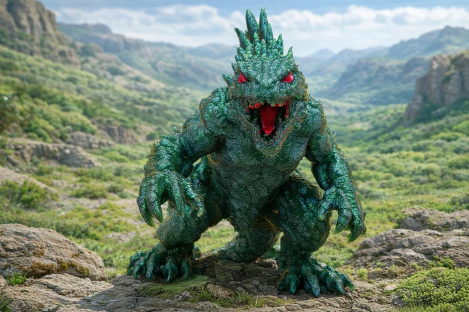 Mô hình quái vật Monster (Godzilla) trang trí 3D siêu ngầu - Image 4