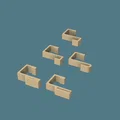 Hệ gắn uPVC sash không cần khoan: J-Hooks & Grippers ~16–17mm - Thumbnail 5