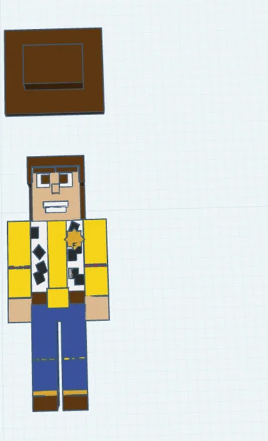 Mô hình Woody Toy Story phong cách Minecraft - File in 3D cực chất - Image 1