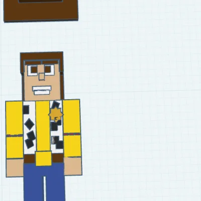 Mô hình Woody Toy Story phong cách Minecraft - File in 3D cực chất