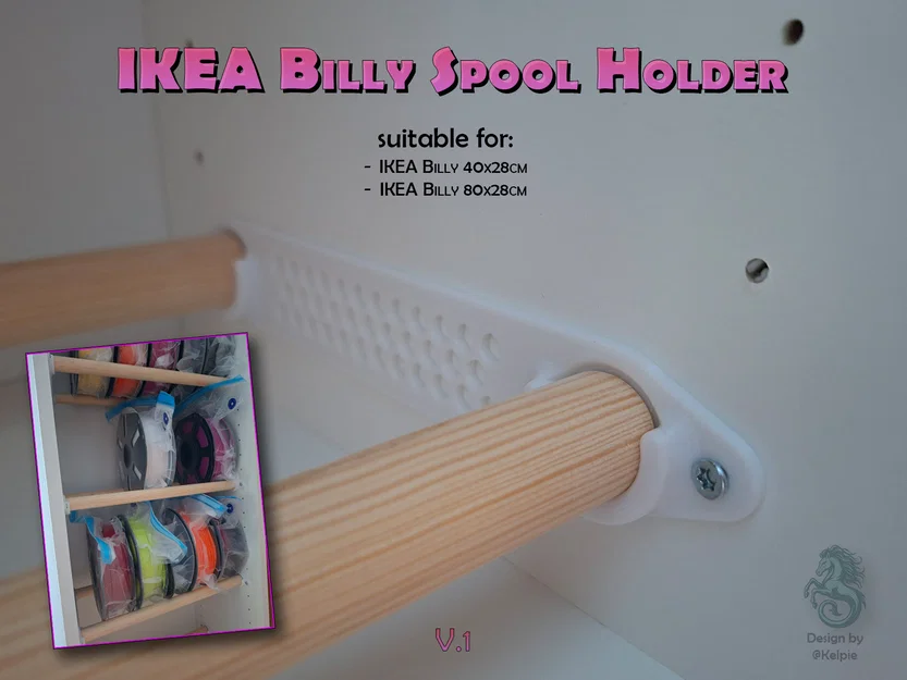 Giá Đỡ Cuộn In 3D Cho Kệ IKEA Billy - Image 1