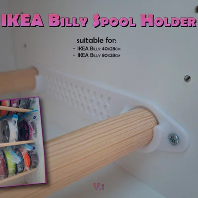 Giá Đỡ Cuộn In 3D Cho Kệ IKEA Billy
