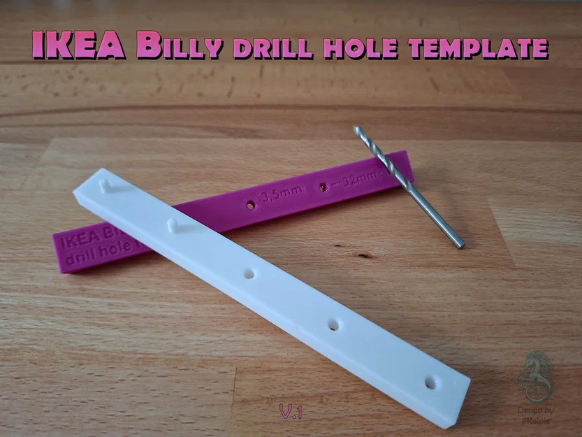 Khuôn lấy dấu khoan lỗ cho kệ IKEA Billy - Image 1