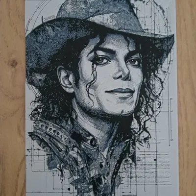 Mô hình in 3D Hueforge Michael Jackson