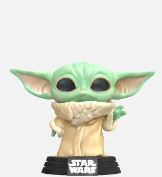 Mô hình 3D Baby Yoda - Grogu phong cách Funko Pop cực dễ thương - Image 3