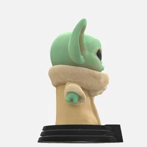 Mô hình 3D Baby Yoda - Grogu phong cách Funko Pop cực dễ thương