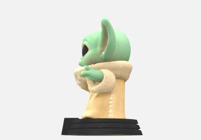 Mô hình 3D Baby Yoda - Grogu phong cách Funko Pop cực dễ thương - Image 6