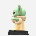 Mô hình 3D Baby Yoda - Grogu phong cách Funko Pop cực dễ thương - Thumbnail 6