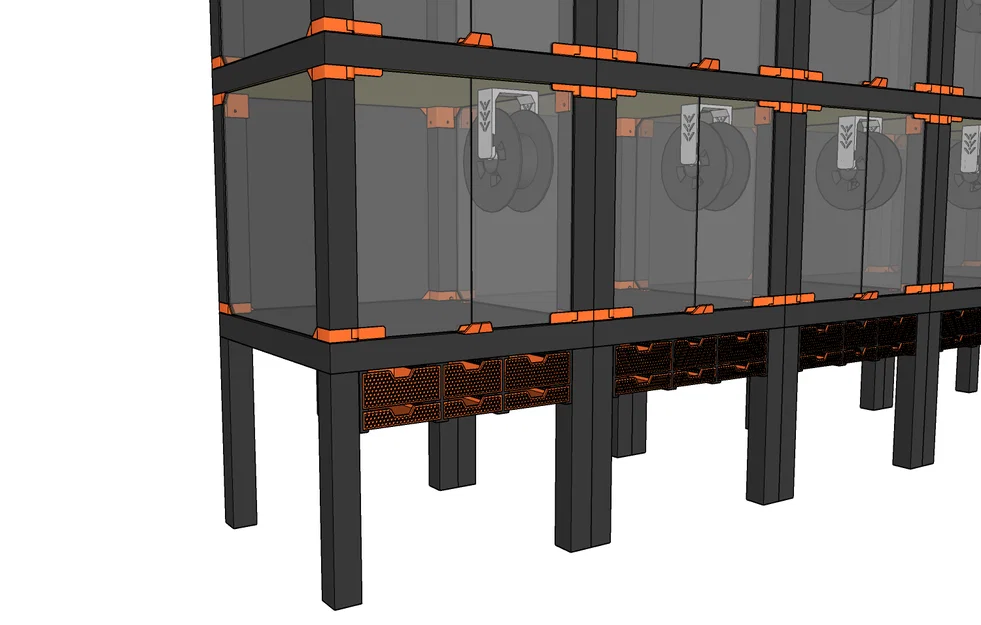 Ikea Lack 3D Print Farm - Hệ thống tủ quây máy in modular - Image 4
