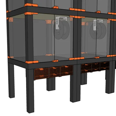 Ikea Lack 3D Print Farm - Hệ thống tủ quây máy in modular