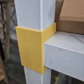 Pat kẹp chân bàn Lack (Lack Tower Simple Bracket) cố định kệ 3D - Thumbnail 1