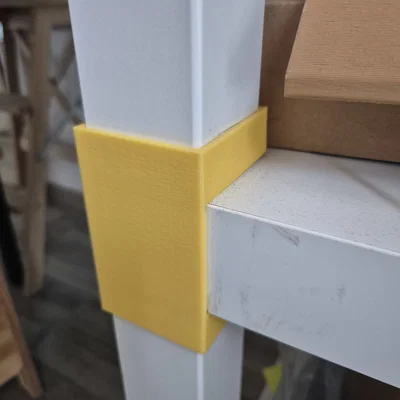 Pat kẹp chân bàn Lack (Lack Tower Simple Bracket) cố định kệ 3D