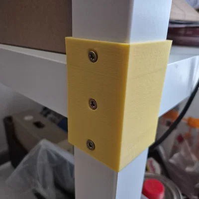 Pat kẹp chân bàn Lack (Lack Tower Simple Bracket) cố định kệ 3D