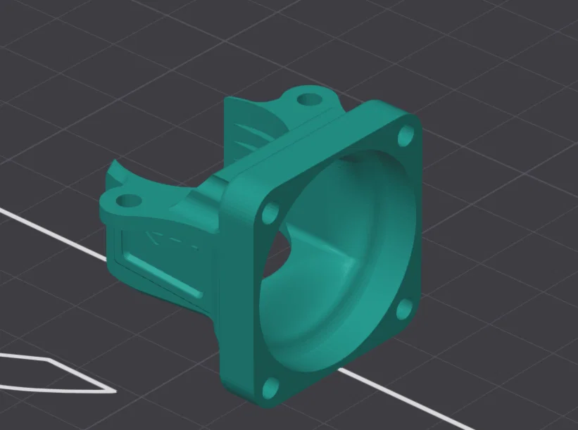 Ốp quạt tản nhiệt 3010 cho VzBot Goliath Hotend - File in 3D chất lượng - Image 1