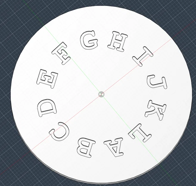 Bánh xe chữ cái A-L (D12) cho xúc xắc cơ khí Mechanical Dice - Image 1