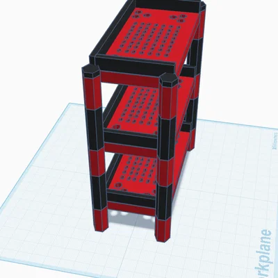 Kệ để đồ 3 tầng lắp ghép đa năng tiện ích