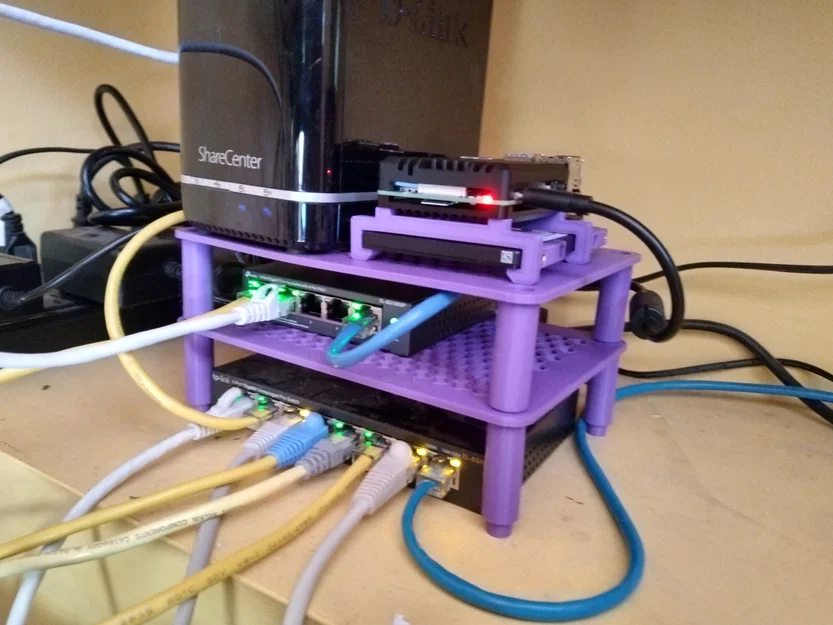 Kệ xếp chồng mini cho switch mạng 8 cổng và thiết bị điện tử - Image 1
