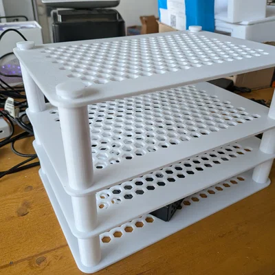 Giá đỡ 10 inch có thể xếp chồng (Mini Rack) cho góc làm việc